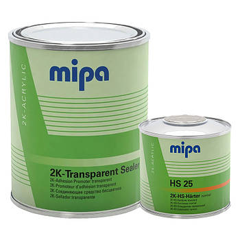Акриловий грунт Mipa 2К Transparent sealer 1 л прозорий (із затвердником HS25 0.5 л)