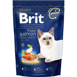 Сухий корм для кішок Brit Premium by Nature Cat Adult Salmon 1.5 кг (8595602553136) - оригінал