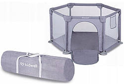 Дитячий манеж KIDWELL FANKO сухий басейн 120 х 120см сірий 5901130091140