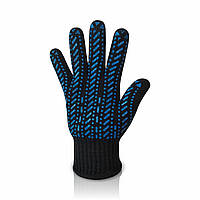 Рукавички робочі чорні з пвх покриттям "POWER" (8711)