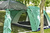 Тандемні намети Палатка для кемпінгу 4-місний Шатер-кухня зелена, фото 9