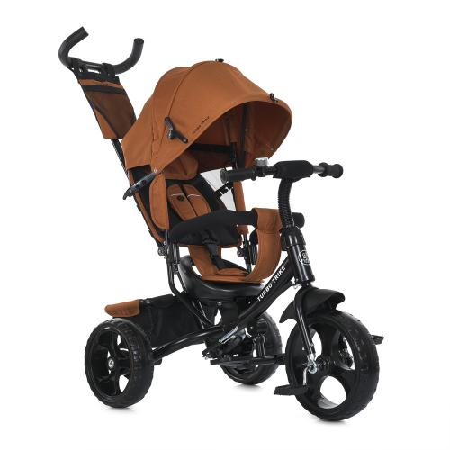 Велосипед дитячий з батьківською ручкою Коричневий TURBOTRIKE MT 1005-11