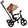 Велосипед дитячий з батьківською ручкою Коричневий TURBOTRIKE MT 1005-11, фото 4