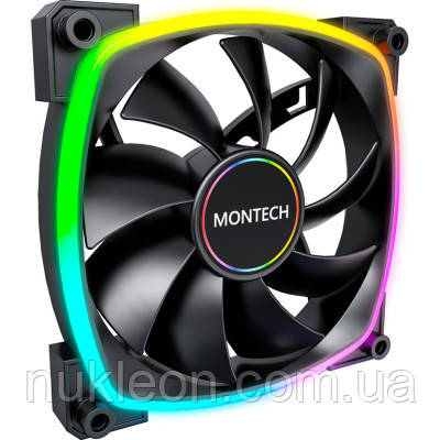 Популярний! Кулер до корпусу MONTECH AX140 PWM BLACK - Краща якість тільки на Nukleon.com.ua