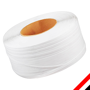 Стрепінг стрічка пакувальна поліпропіленова «Material» 12 мм х 0,8 мм х 2,2 км Біла