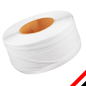 Стрепінг стрічка пакувальна поліпропіленова «Material» 16 мм х 0,8 мм х 1,5 км Біла