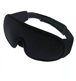 Маска для сну повітропроникна 3D Soft, наочна, чорна - оригінал
