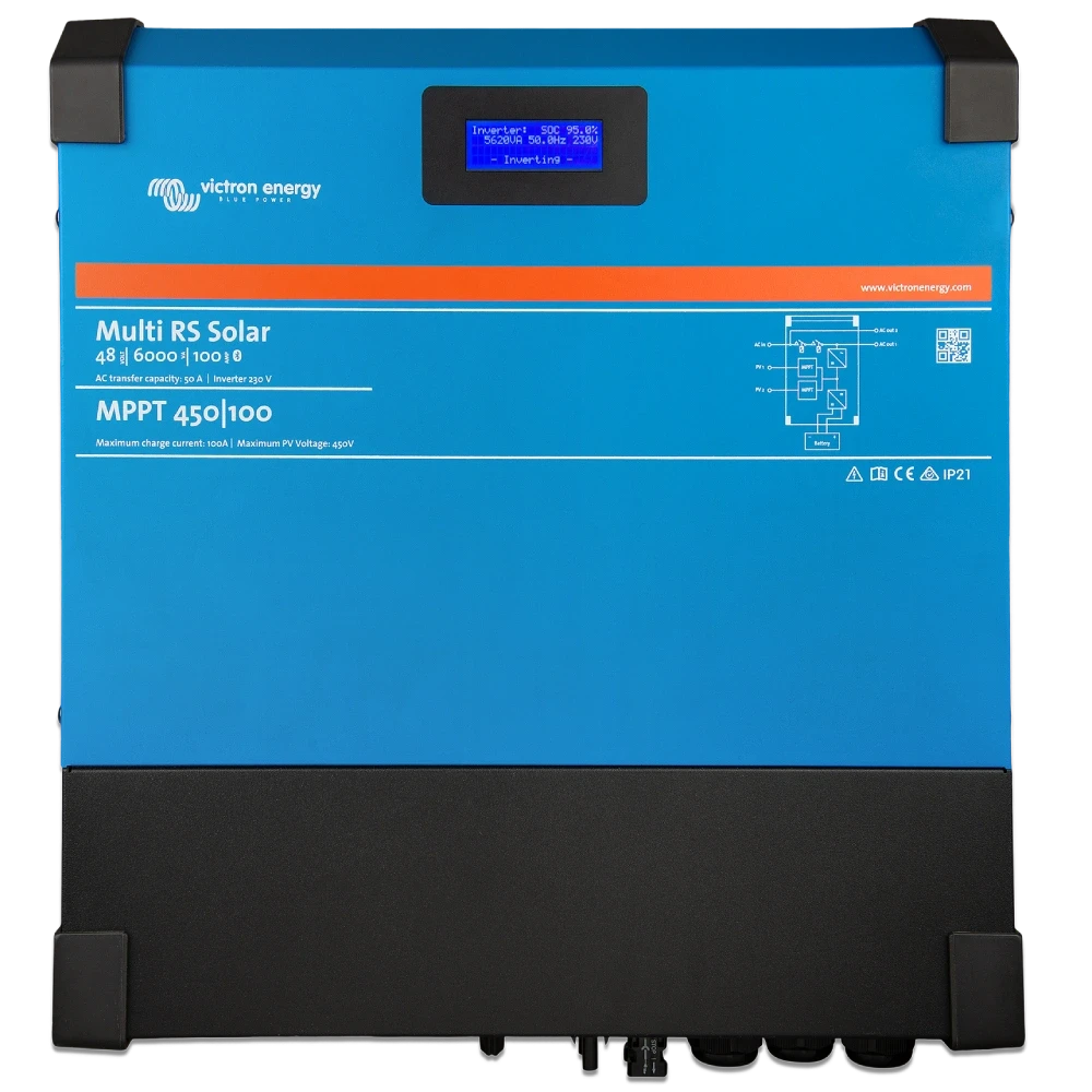 Інвертор Victron Energy Multi RS Solar 48/6000/100-450/80 сонячний однофазний чиста синусоїда