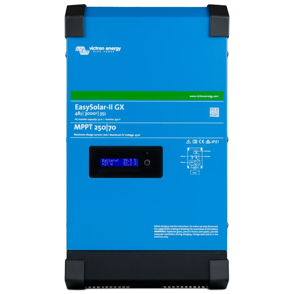 Інвертор Victron Energy EasySolar-II GX 48/3000/35-32 MPPT 250/70 сонячний однофазний чиста синусоїда
