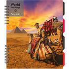 Promo Ціна! Блокнот Optima World Heritage B5 з розділювачами 120 аркушів, клітинка (O20356-25) - тільки на ZaGrosh.com.ua