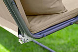 Гойдалка садова King Garden Plus 3-місна Beige + 2 подушки, фото 8
