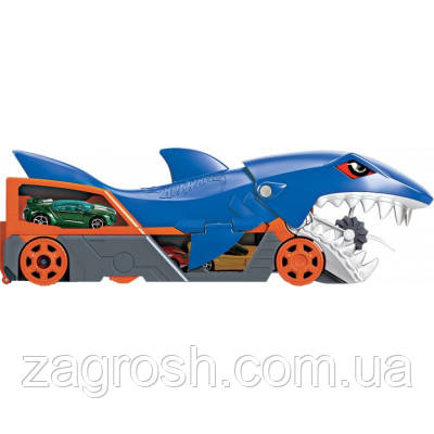 Promo Ціна! Ігровий набір Hot Wheels Вантажівка-транспортер "Акуляча паща" (GVG36) - тільки на ZaGrosh.com.ua