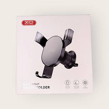 Тримач телефону графітаційний на дефлектор з поворотним механізмом