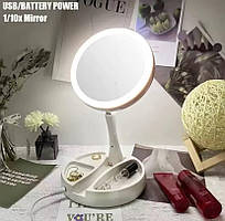 Дзеркало Mai Appearance G3 з LED-підсвіткоюb тримачем телефона, Дзеркало для макіяжу настільне з підсвіткою