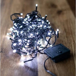 Гірлянда BPNY White 160 LED, 10М, 8 функций, 220V, 9.6W (102950) - оригінал