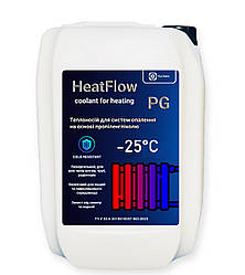 Теплоносій для систем опалення HeatFlow PG на основі пропіленгліколю -25ºС (побутовий антифриз)