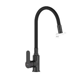 Змішувач для кухні, 2-функц, Ksanti, чорний, BZ-37-004