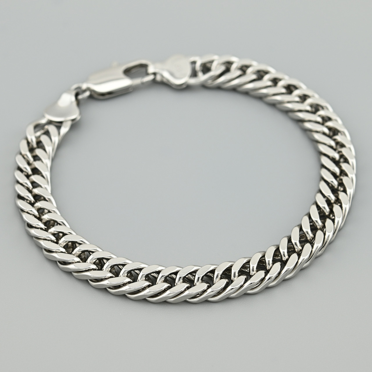 Браслет 45883 ширина 7 мм позолота Біле Золото довжина 20, фото 1