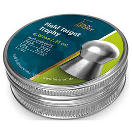 Пульки H&N Field Target Trophy 6,35 mm, 1,29 г, 200 шт/уп (92106350003) - оригінал