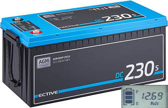 Акумулятор AGM 12 В 230 А·год з екраном ECTIVE DC 230S (Німеччина)