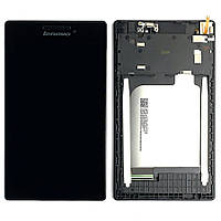 Дисплей (екран) Lenovo Tab 2 7.0" A7-10 A7-20F з тачскрином (чорний із передньою панеллю)