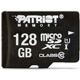 Карта пам&apos;яті Patriot 128GB microSDXC class 10 UHS-I LX (PSF128GMCSDXC10) - оригінал