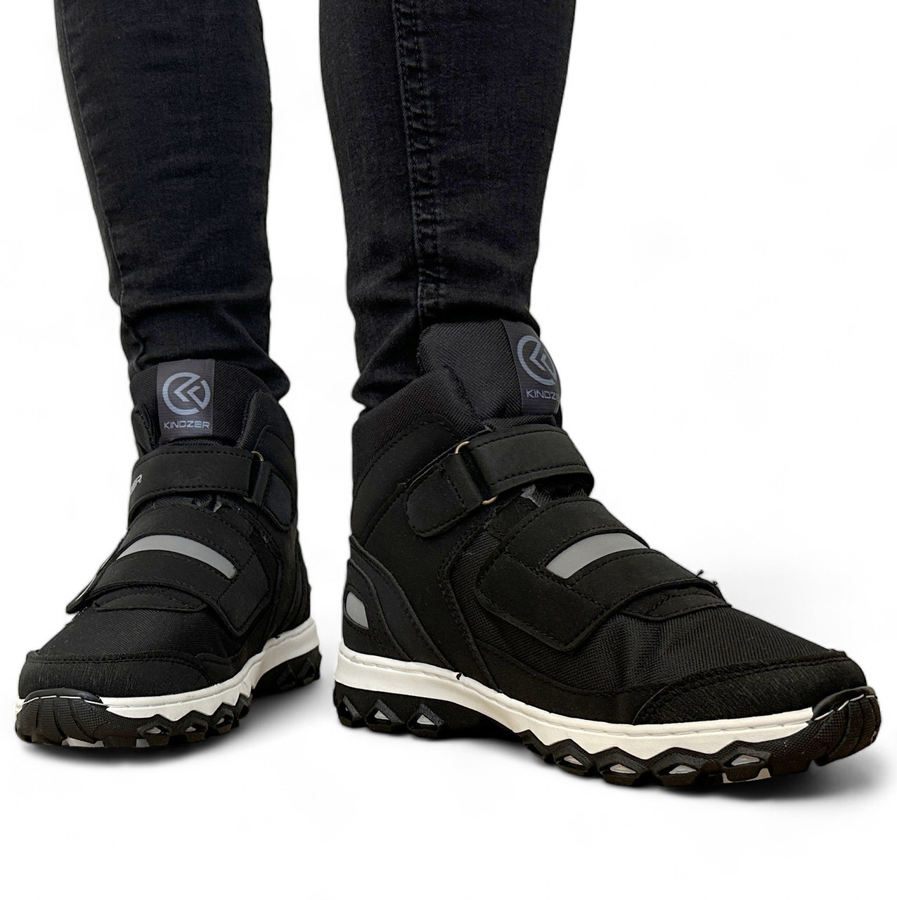 36, 37, 38р. Черевики зимові на хутрі на липучки підліткові (Кд-2023), фото 1