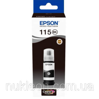 Популярний! Контейнер з чорнилом Epson 115 EcoTank Black (C13T07C14A) - Краща якість тільки на Nukleon.com.ua