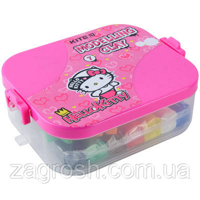 Promo Ціна! Пластилін Kite Hello Kitty у боксі 7 кольорів + 8 інструментів, 380 г (HK22-080) - тільки на ZaGrosh.com.ua