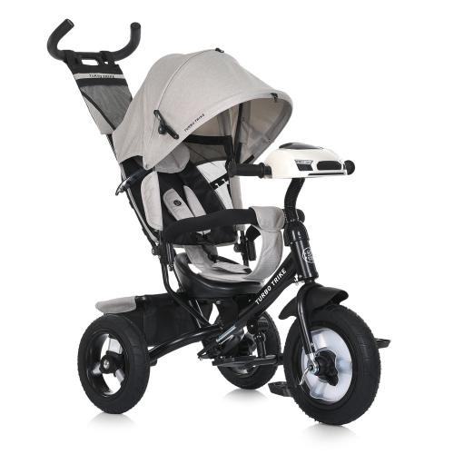 Велосипед дитячий з батьківською ручкою Світло-сірий TURBOTRIKE MT 1006-12