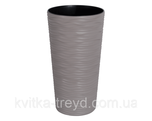 Вазон "Ф'южн" d27*51см. (какао) 10л