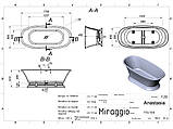 Ванна ANASTASIA MATT Miraggio, фото 2