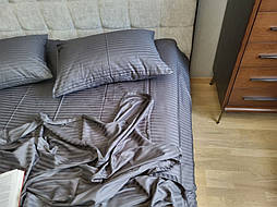 Комплект Stripe LUX GRAY SHADOW 1/1см Комфорт текстиль