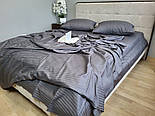 Комплект Stripe LUX GRAY SHADOW 1/1см Комфорт текстиль, фото 4