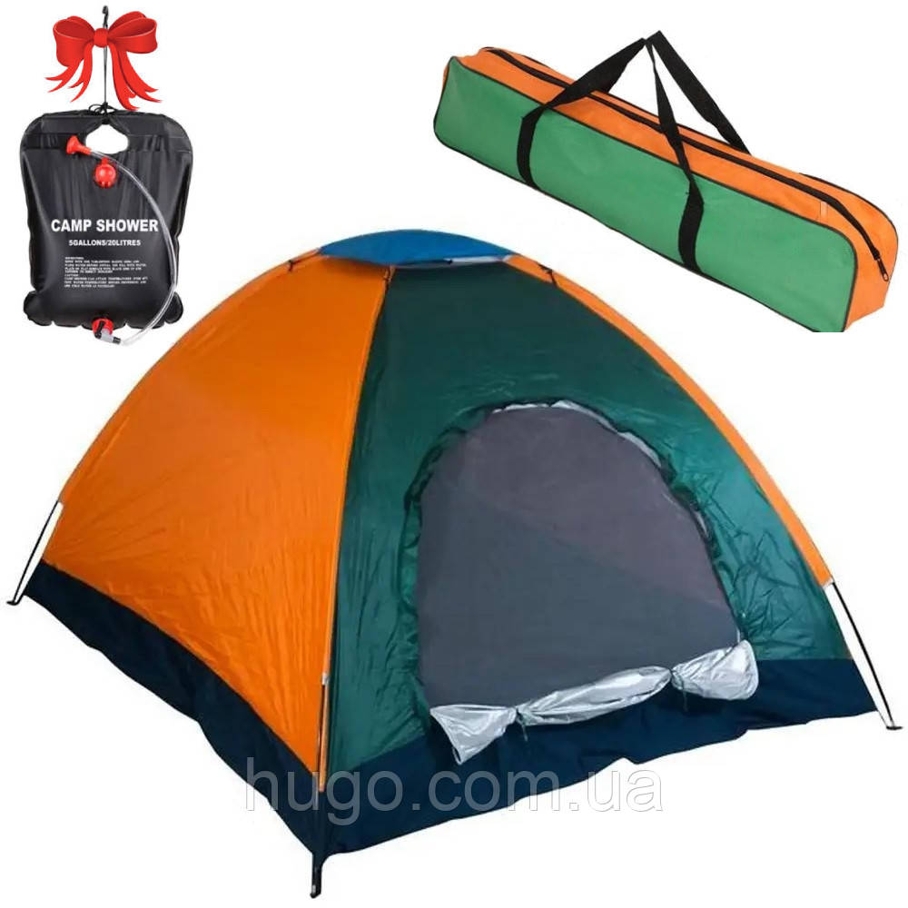 Одномісний туристичний намет 200х100 см + Подарунок туристичний душ на 20 л, Easy Camp Solar Shower