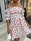 Муслінова сукня з відкритими плечима та резинкою на грудях в принт (р. 42-46) 63PL5802, фото 10