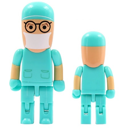 USB-флешка Хірург на 32 Гб, бірюзовий, USB 2.0