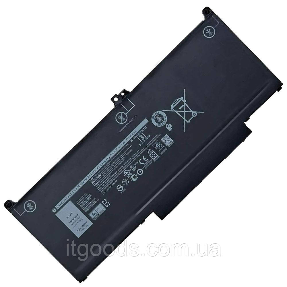 Батарея для ноутбука Dell MXV9V 7.6V 60Wh Latitude 13 5300 2-IN-1 5310 W52T9 14 7300 XXJNR 7400 8N6DH P96G