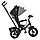 Велосипед дитячий з батьківською ручкою Чорний TURBOTRIKE MT 1006-1, фото 4