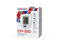 Тонометр автоматичний на плече DR CHECK CM-100, з індикатором аритмії, пам'ять на 2Х120 вимірювань, Польща