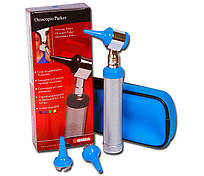 Отоскоп PARKER з прямим LED-освітленням, 2,5 В, металевий корпус, синій, Італія