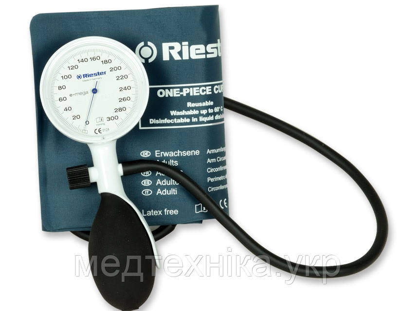 Тонометр механічний ПАЛМ RIESTER E-MEGA® високоточний, з великою шкалою d=63 мм, Німеччина, фото 1