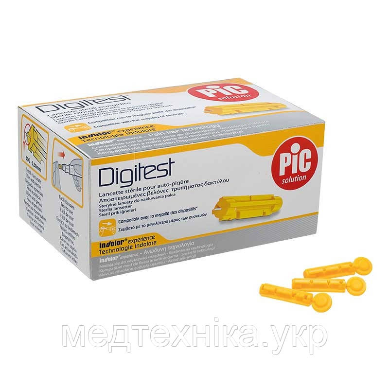 Ланцети Digitest стерильні універсальні 30G ( 0,30 мм), 200 шт., Італія