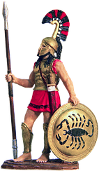 Спартанський гопліт, 480 до н.е. | Масштаб 1:30 | E.K.Castings