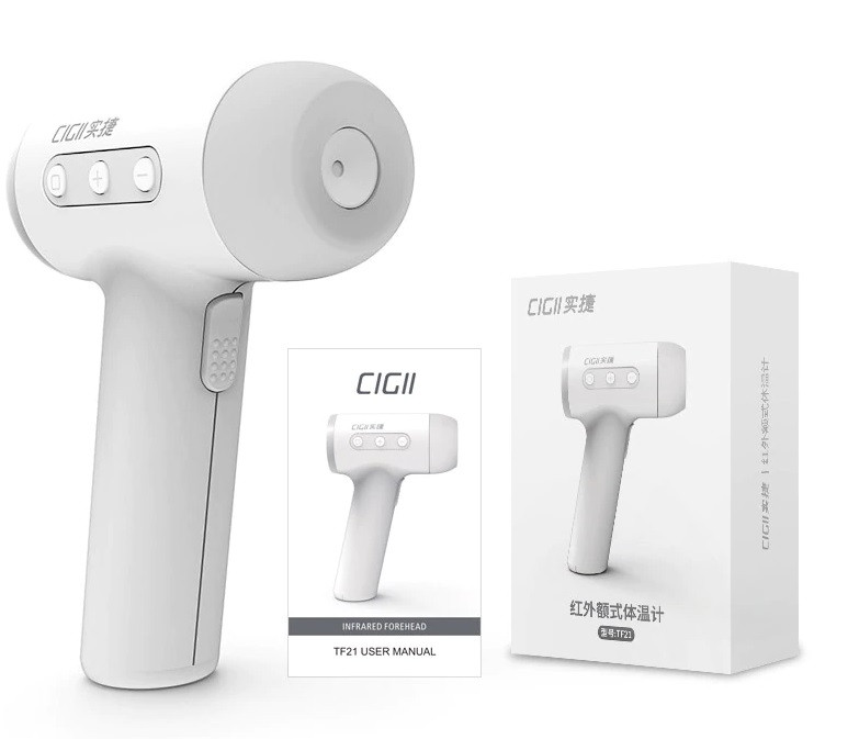 Термометр безконтактний CIGII TF21 для тіла (34 - 42.9 °C), предметів (0 + 90 °C)