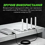 Кабель живлення для WiFi роутера від павербанка з перетворювачем 5V-12V USB DC 5,5*2.1 2.5 мм юсб, фото 6