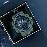 Тактичний багатофункціональний годинник Patriot 005AGSU ЗСУ Паракордовий ремінець Camo Green + Коробка, фото 3