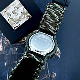 Тактичний багатофункціональний годинник Patriot 005AGSU ЗСУ Паракордовий ремінець Camo Green + Коробка, фото 5