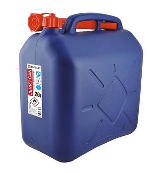 Каністра пластикова Bi-Plast HDPE для палива 20л з лійкою