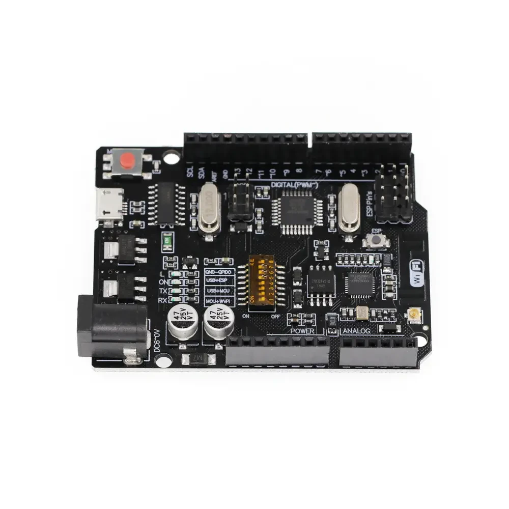 Arduino UNO WiFi R3 ATmega328P+ESP8266 (32Mб памяти), USB-TTL CH3, фото 1